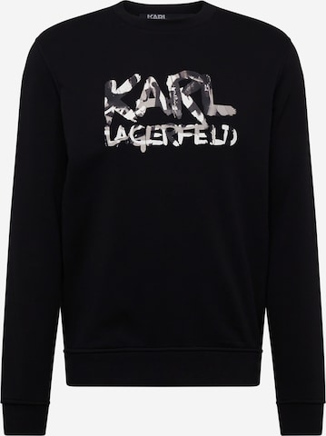 Sweat-shirt Karl Lagerfeld en noir : devant