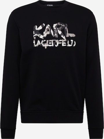 Karl Lagerfeld Sweatshirt in Zwart: voorkant