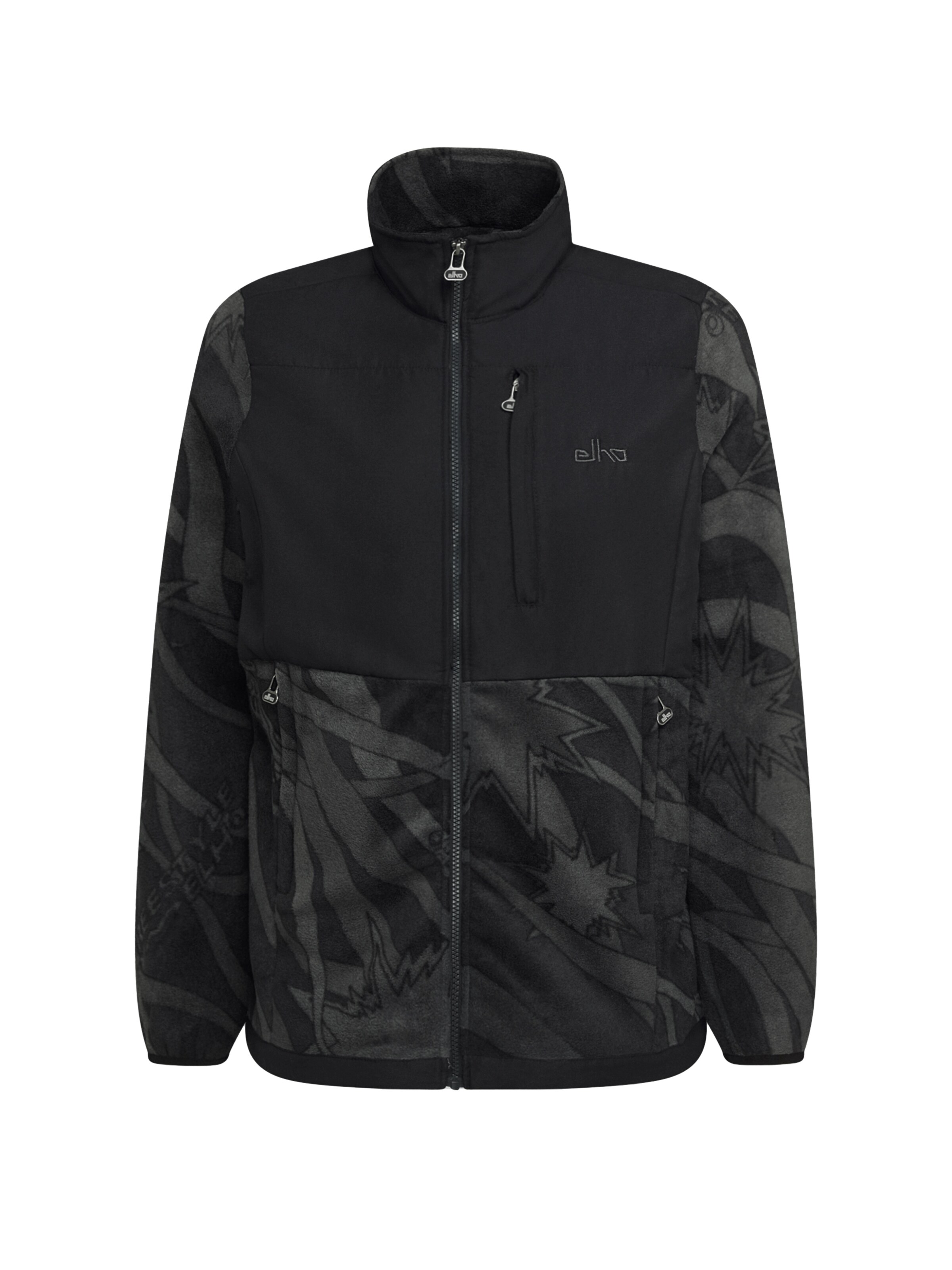 elho Fleece jacket 'Pizol' in Black: front