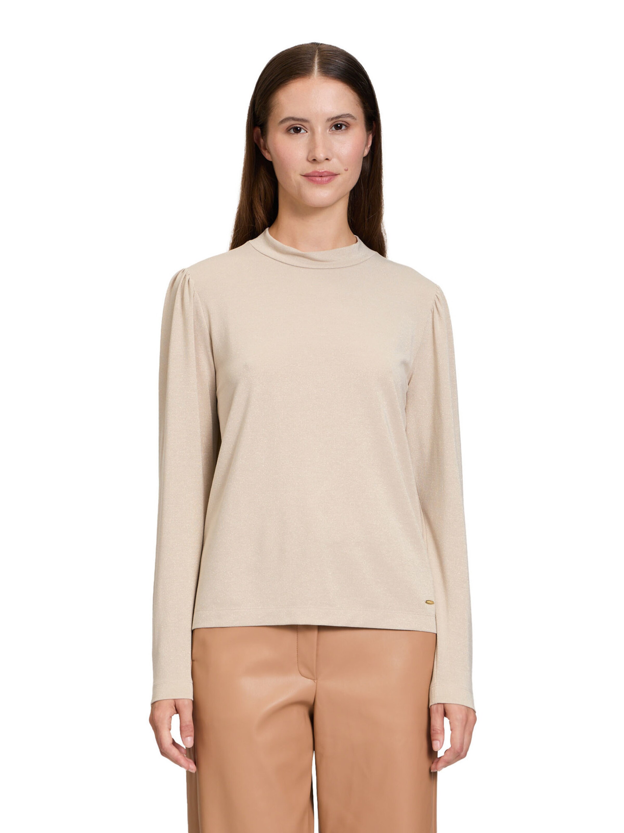 T-shirt Betty & Co en beige : devant