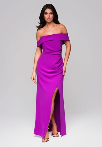 Ombre Dress in Purple: front