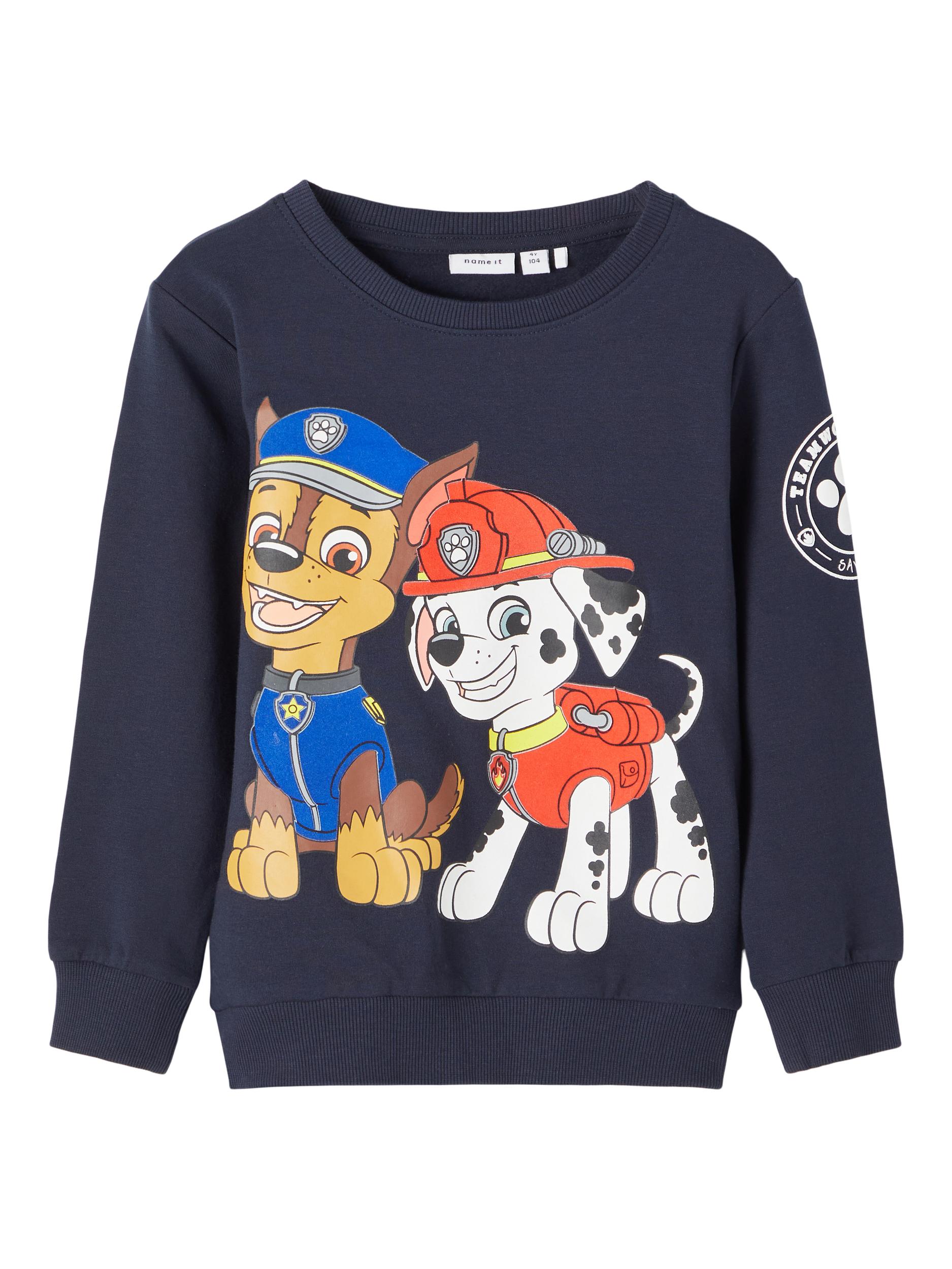 Bambino (taglie 92-140) Neonati NAME IT Felpa PawPatrol in Marino, Blu Cielo Bambino (taglie 92-140) Neonati NAME IT Felpa PawPatrol in Marino, Blu Cielo