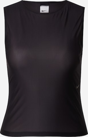 NIKESportski top - crna boja: prednji dio