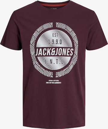 JACK & JONES Tričko 'STEIN' – červená: přední strana