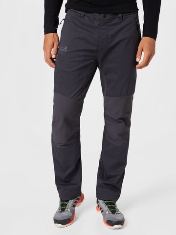 JACK WOLFSKIN Regular Outdoor Pants in Grey: front