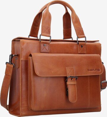 Greenland Nature Document Bag 'Light Nature' in Brown