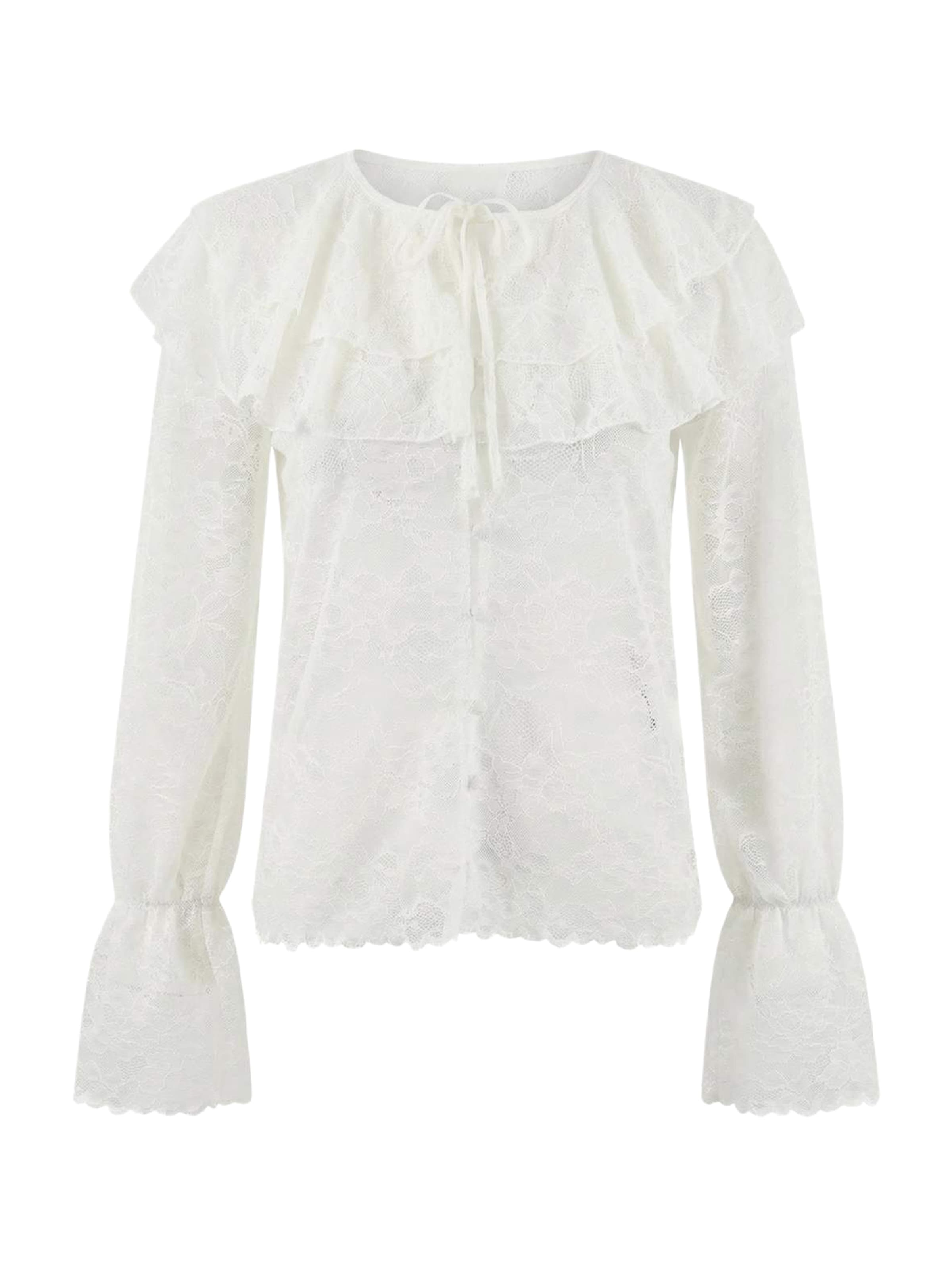 Trendyol - Blusa em branco: frente
