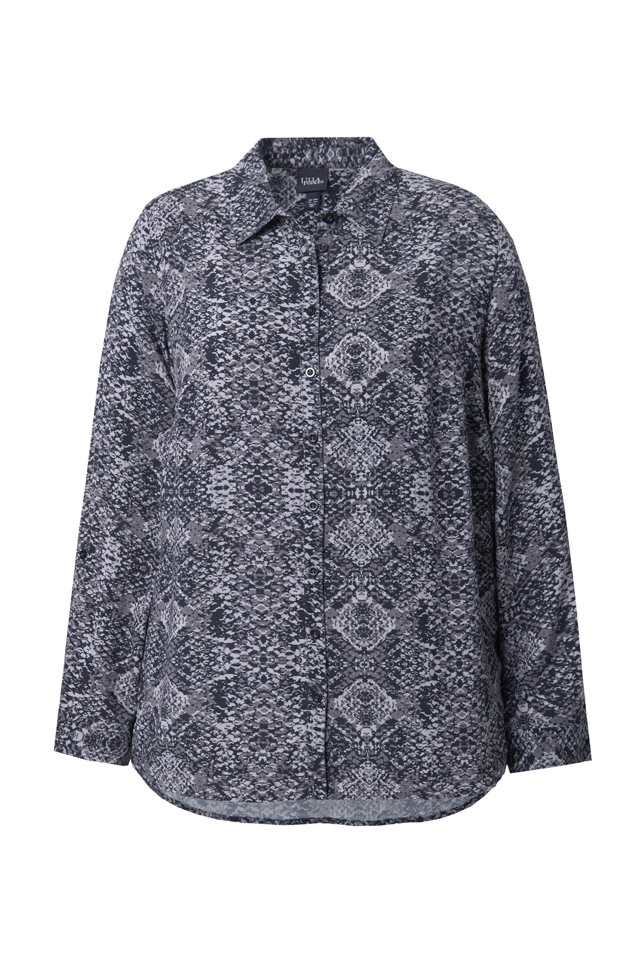 Ulla Popken Blouse in Grey: front