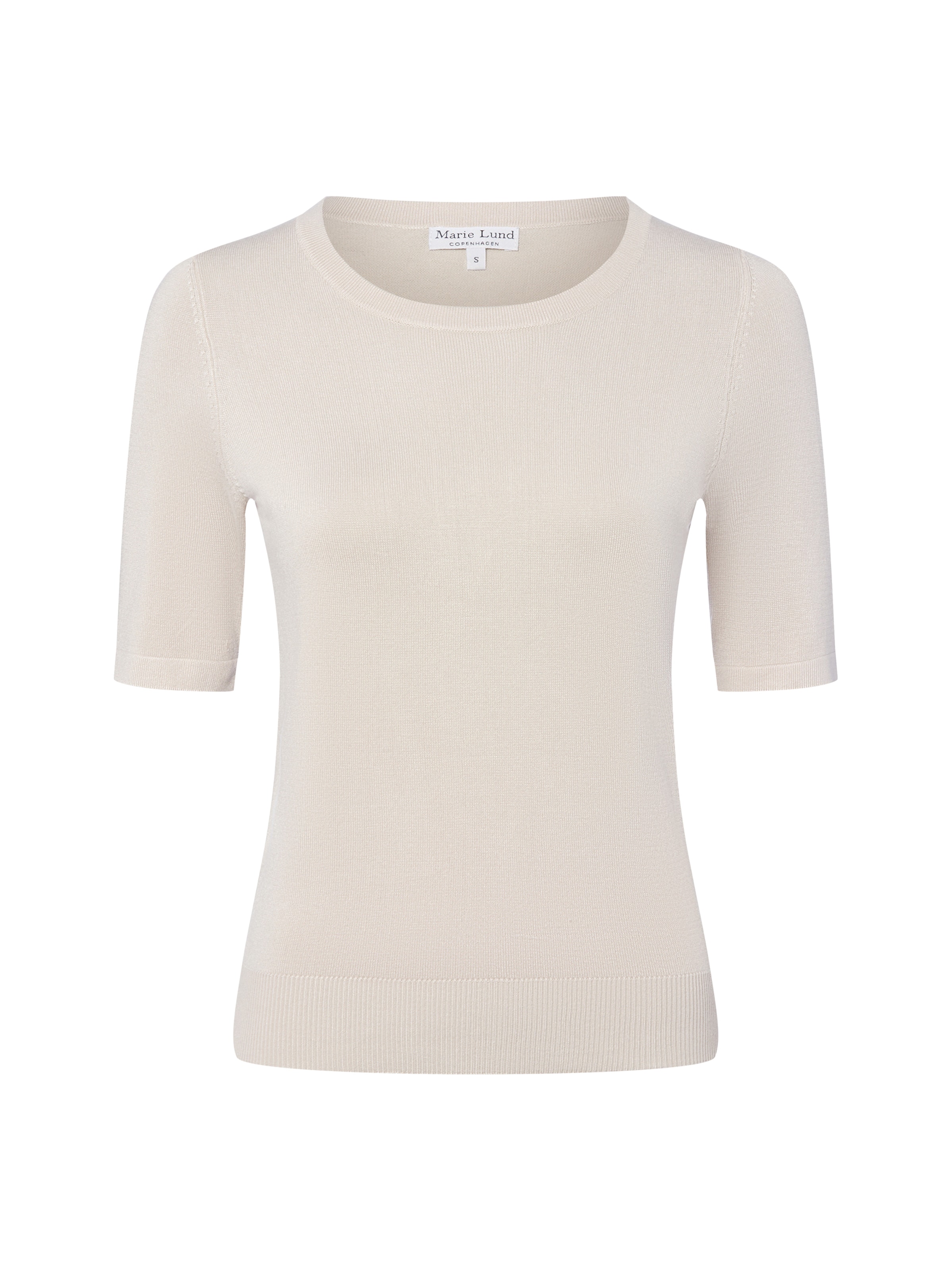 Marie Lund Sweater in Beige: front