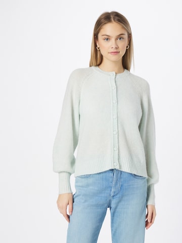MSCH COPENHAGEN Knit cardigan 'Line Hope' in Green: front