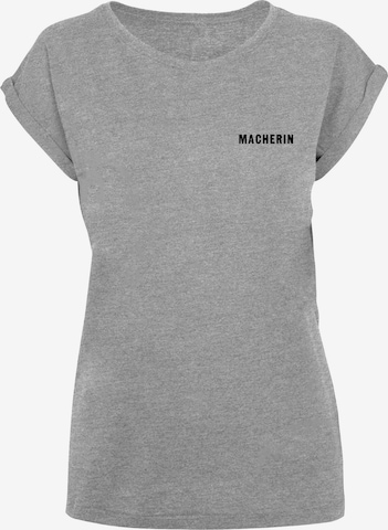 T-shirt 'Macherin' F4NT4STIC en gris : devant