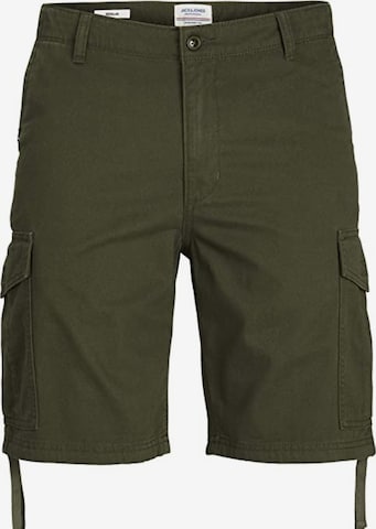 JACK & JONES - Calças cargo 'Marley' em verde: frente