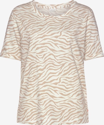 LASCANA Slaapshirt in Beige: voorkant