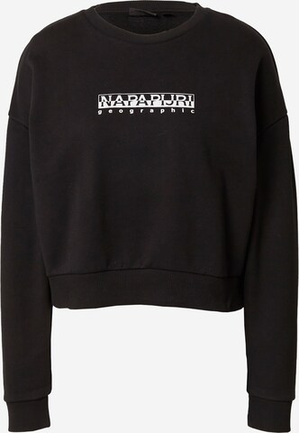 NAPAPIJRI Sweatshirt in Black: front