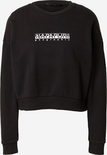 NAPAPIJRI Sweatshirt in schwarz / weiß, Produktansicht