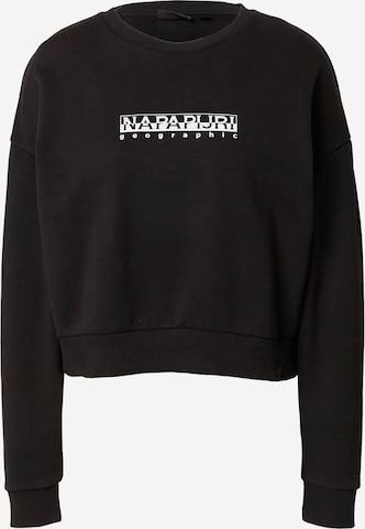 NAPAPIJRI Sweatshirt in Zwart: voorkant