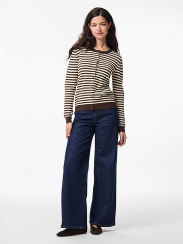 PIECES Knit cardigan 'PCNora' in Brown