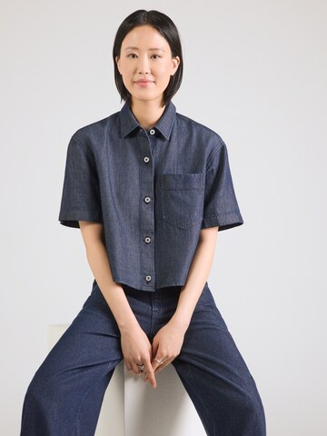 HUGO Μπλούζα 'Erynn' σε μπλε: μπροστά