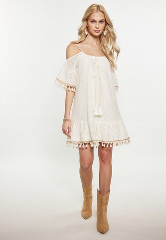 IZIA Beach dress in White