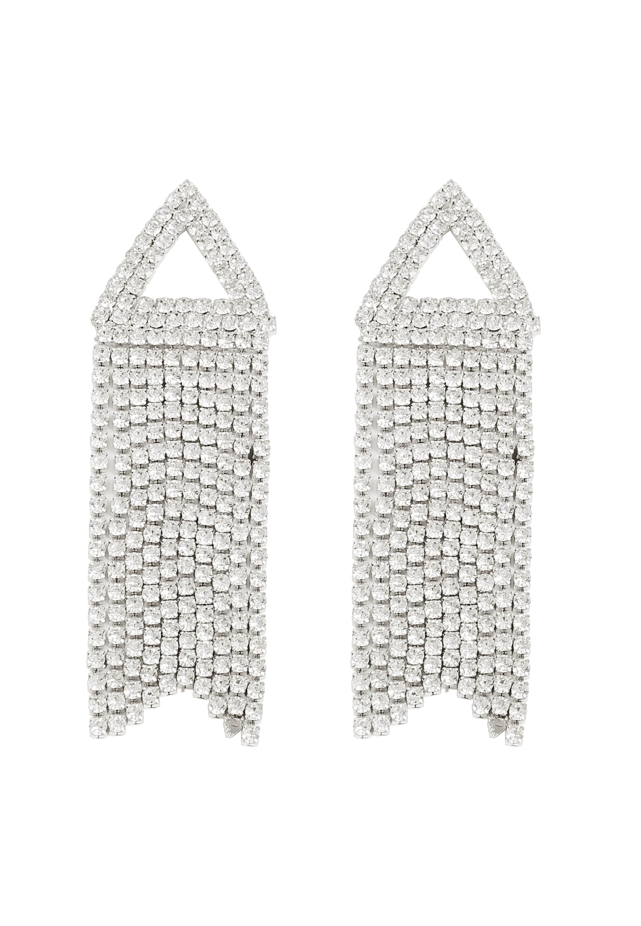 SOHI Σκουλαρίκια &#x27;Gwenda&#x27; σε ασημί: μπροστά