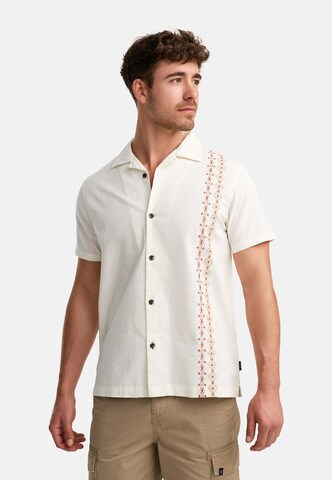 INDICODE JEANS Regular fit Overhemd 'Cotta' in Wit