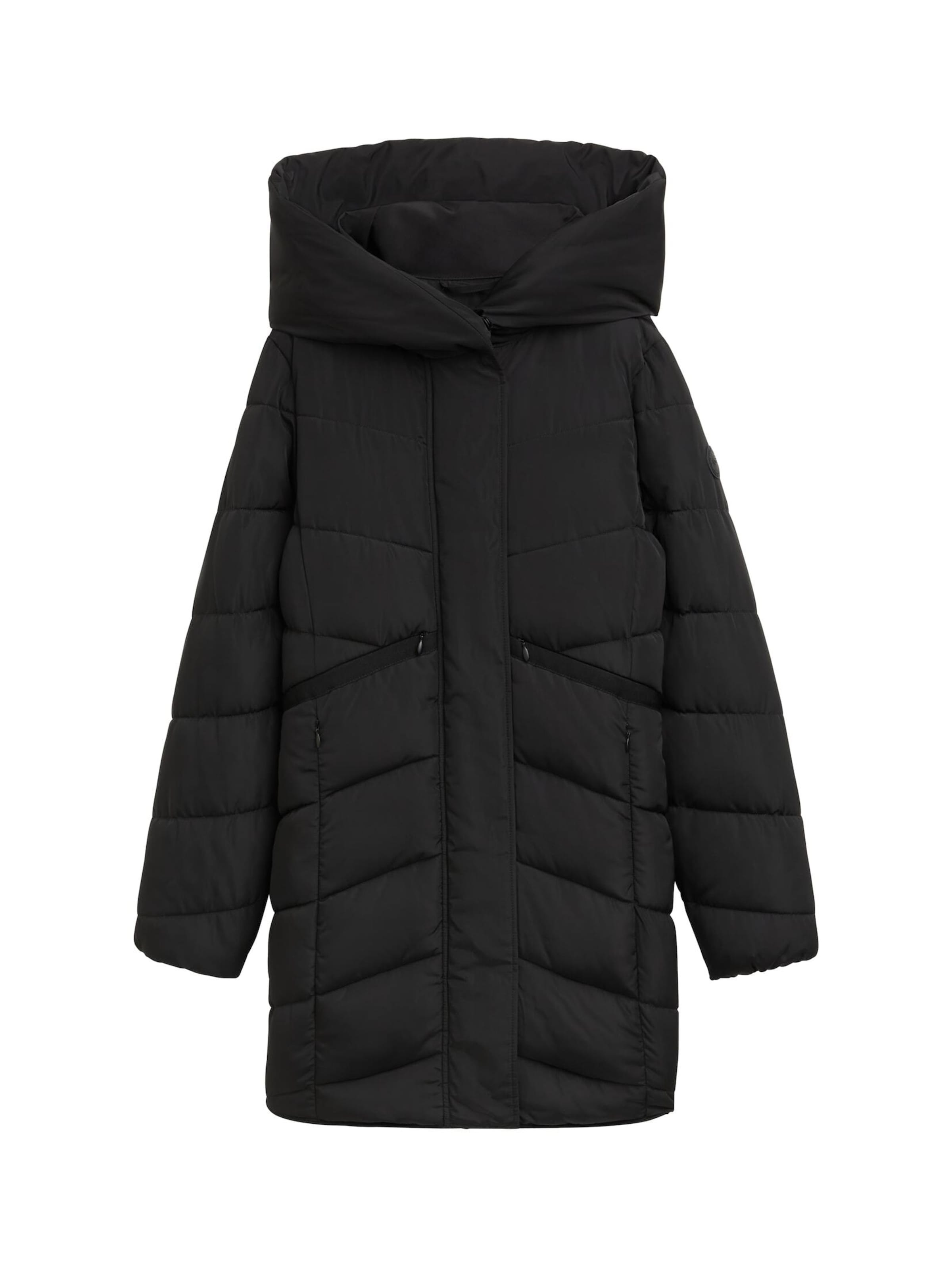 TOM TAILOR Winter coat in Black: front