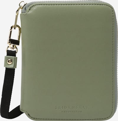 Seidenfelt Manufaktur Porte-monnaies 'Selma' en vert pastel, Vue avec produit