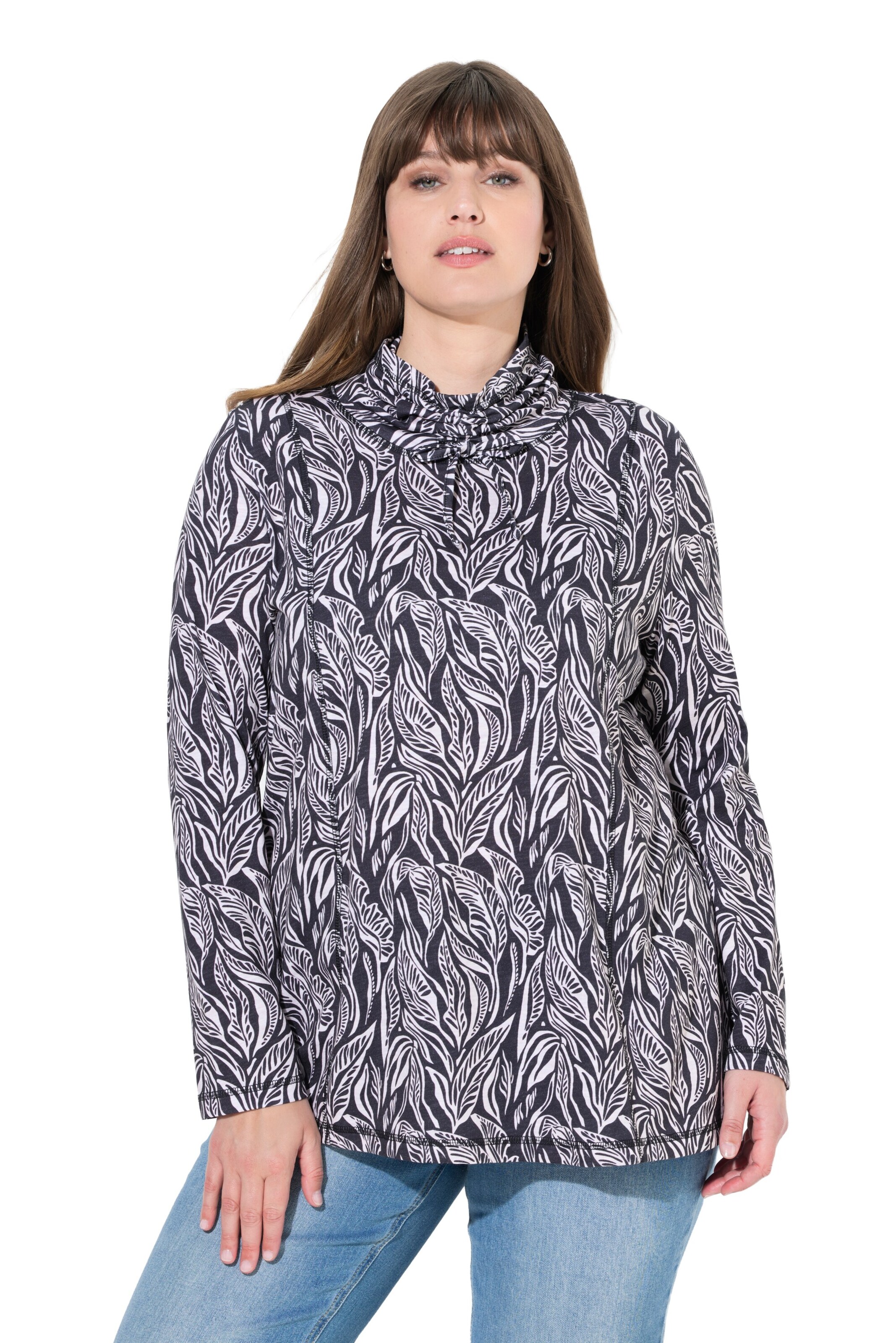 Ulla Popken Blouse in Black: front