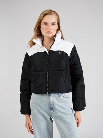 Calvin Klein Jeans Between-Season Jacket in Black: front