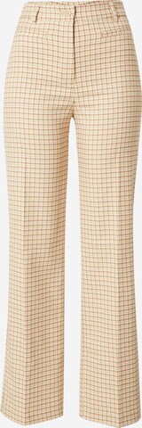 Pantaloni con piega frontale di Monki in beige: frontale