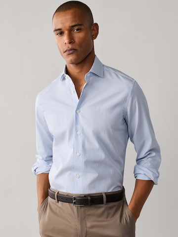 Hackett London Slim fit Overhemd in Blauw