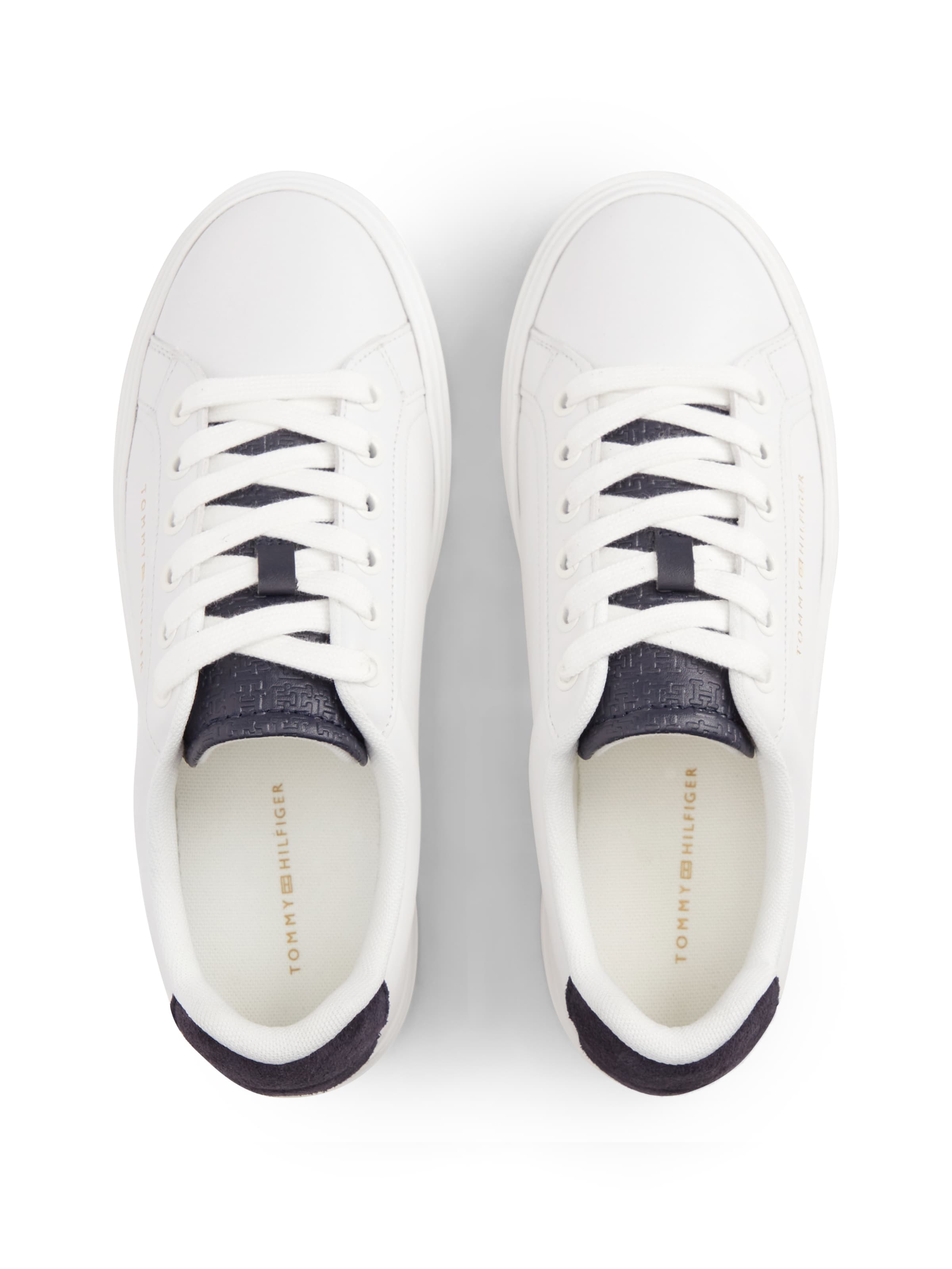 Sneaker low de la TOMMY HILFIGER pe alb