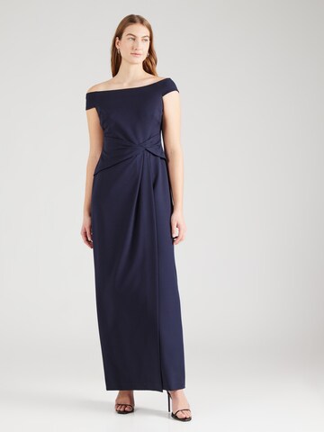 Abito da sera di Lauren Ralph Lauren in blu: frontale