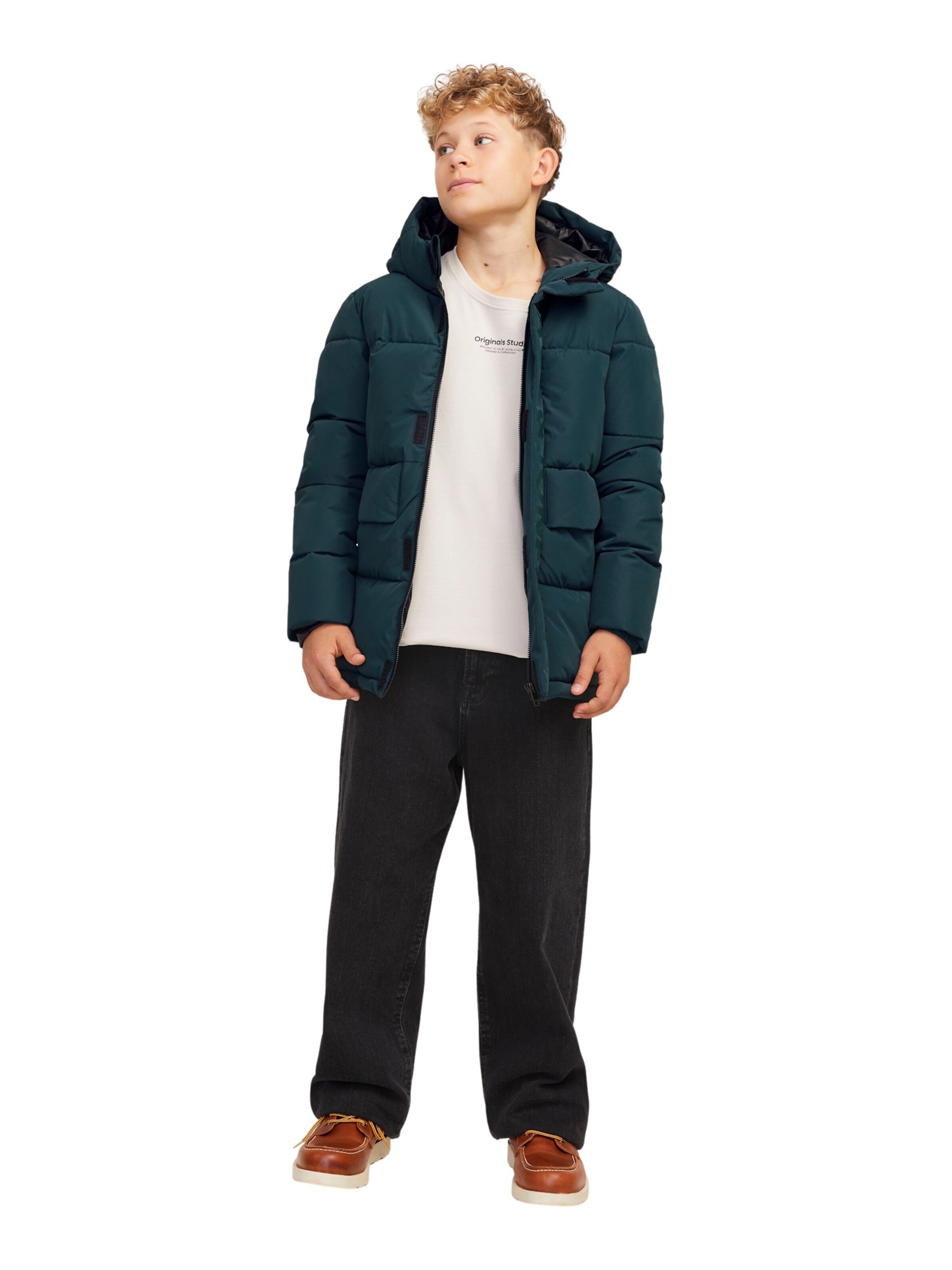 Jack & Jones Junior - Casaco de inverno 'JCOSpeed' em verde