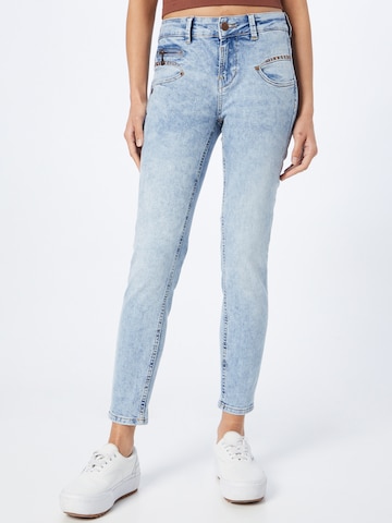 Coupe slim Jean 'Alexa' FREEMAN T. PORTER en bleu : devant