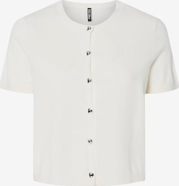 PIECES Cardigan 'ORINA' i hvid: forside
