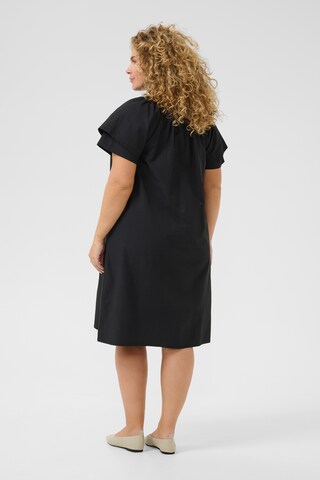 KAFFE CURVE Oversized jurk in Zwart