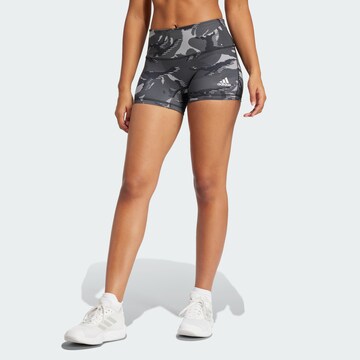 ADIDAS SPORTSWEAR Skinny Sports trousers 'Camo' in Grey: front