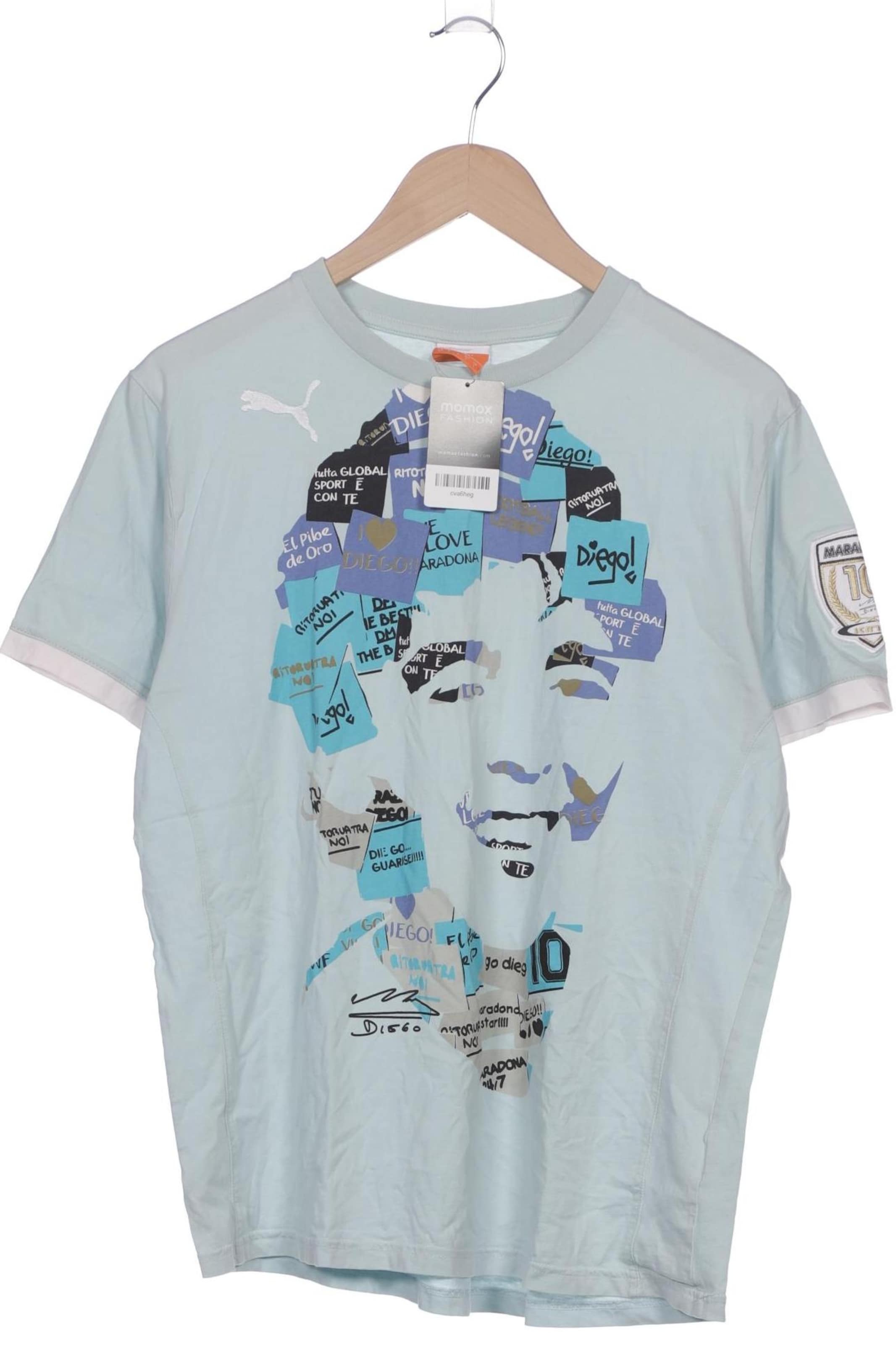 PUMA T-Shirt L in Blau: Vorderseite