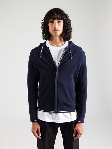 ARMANI EXCHANGE - Sudadera con cremallera en azul: frente