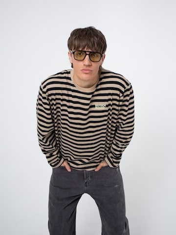 BAYSIDE BOUND Oversized shirt 'THE GOOD LIFE UNISEX LONGSLEEVE' in Beige