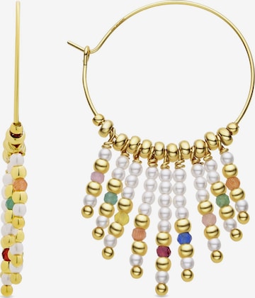 Luxenter - Pendientes 'SHAY' en blanco: frente