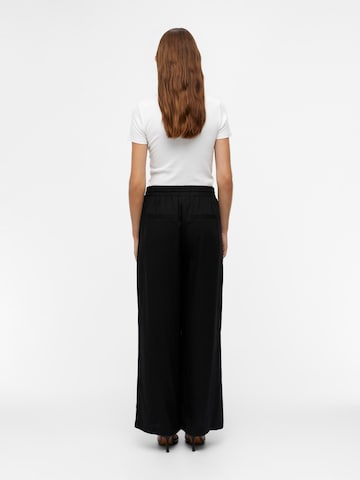 Wide leg Pantaloni 'Tilda' de la OBJECT pe negru