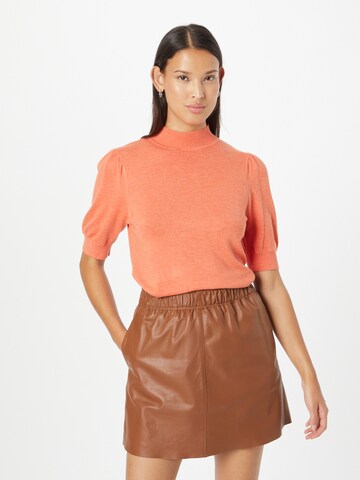 b.young Sweater in Orange: front