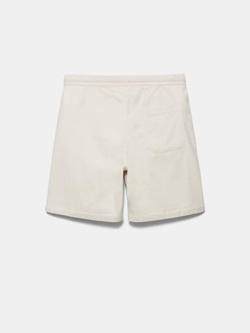 Loosefit Pantalon Pull&Bear en blanc