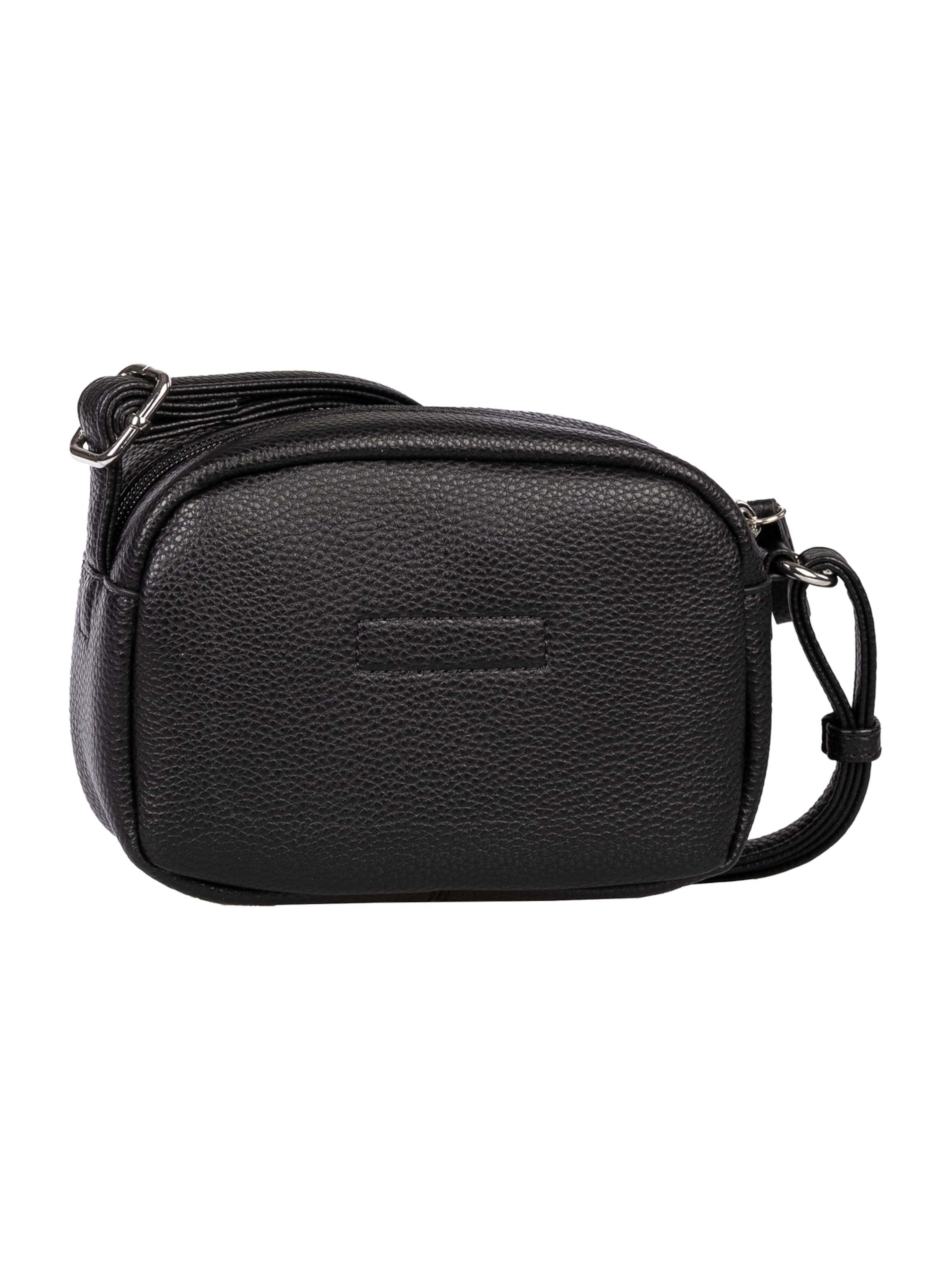 TOM TAILOR Crossbody Bag in Black: front