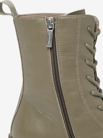 TAMARIS Lace-Up Ankle Boots in Green