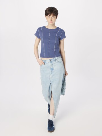 LEVI'S ® Majica 'Inside Out Seamed Tee' | modra barva