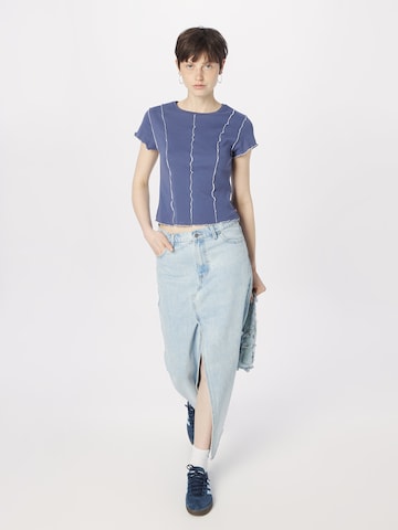 LEVI'S ® - Camisa 'Inside Out Seamed Tee' em azul