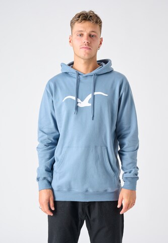 Cleptomanicx Sweatshirt 'Mowe' in Blau: Vorderseite